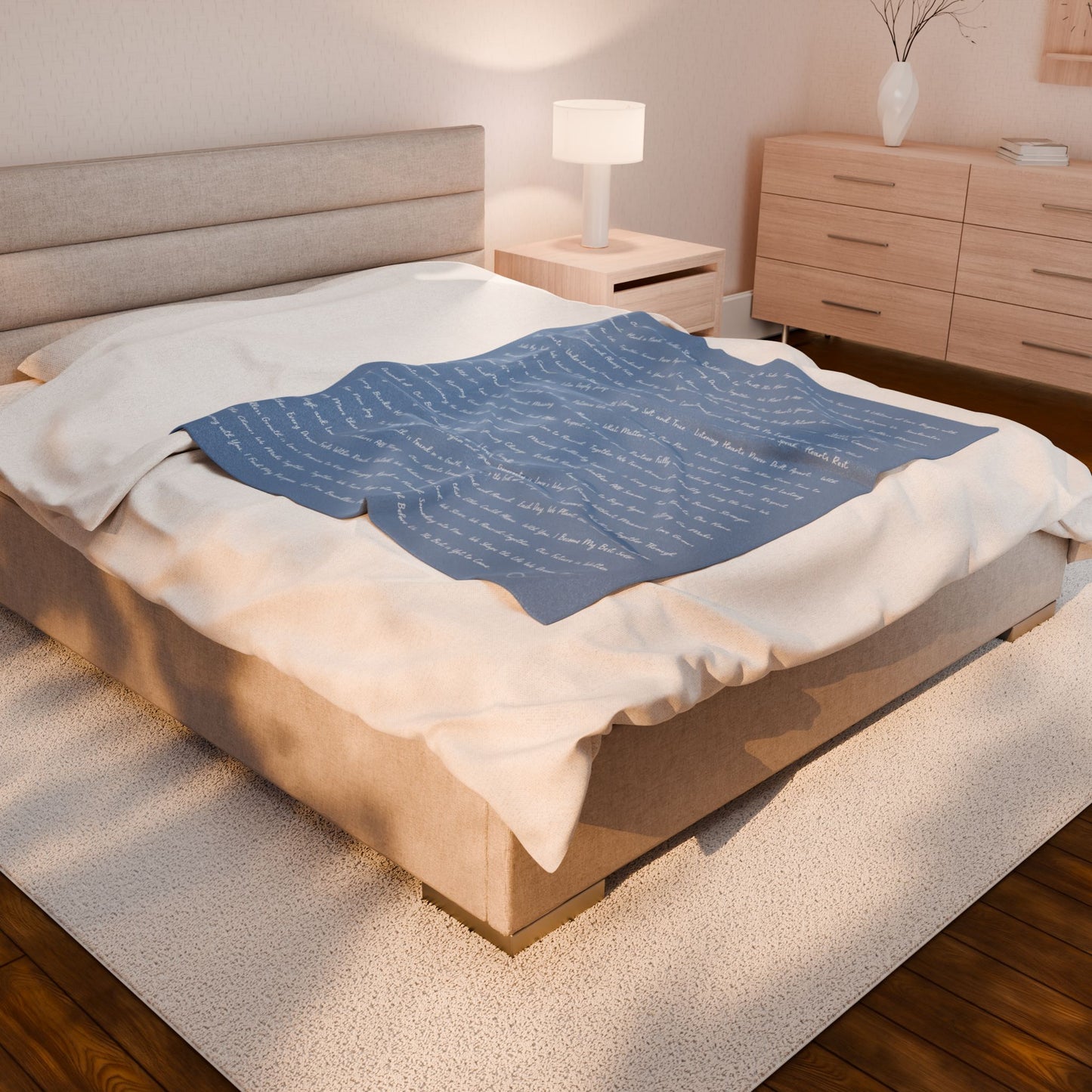 LOVE EMPOWERMENT- Soft Throw Blanket (Ocean Haze)
