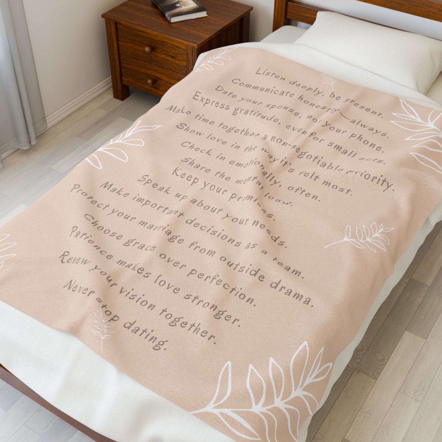 MARRIAGE TIPS- Soft Throw Blanket (Warm Sand)