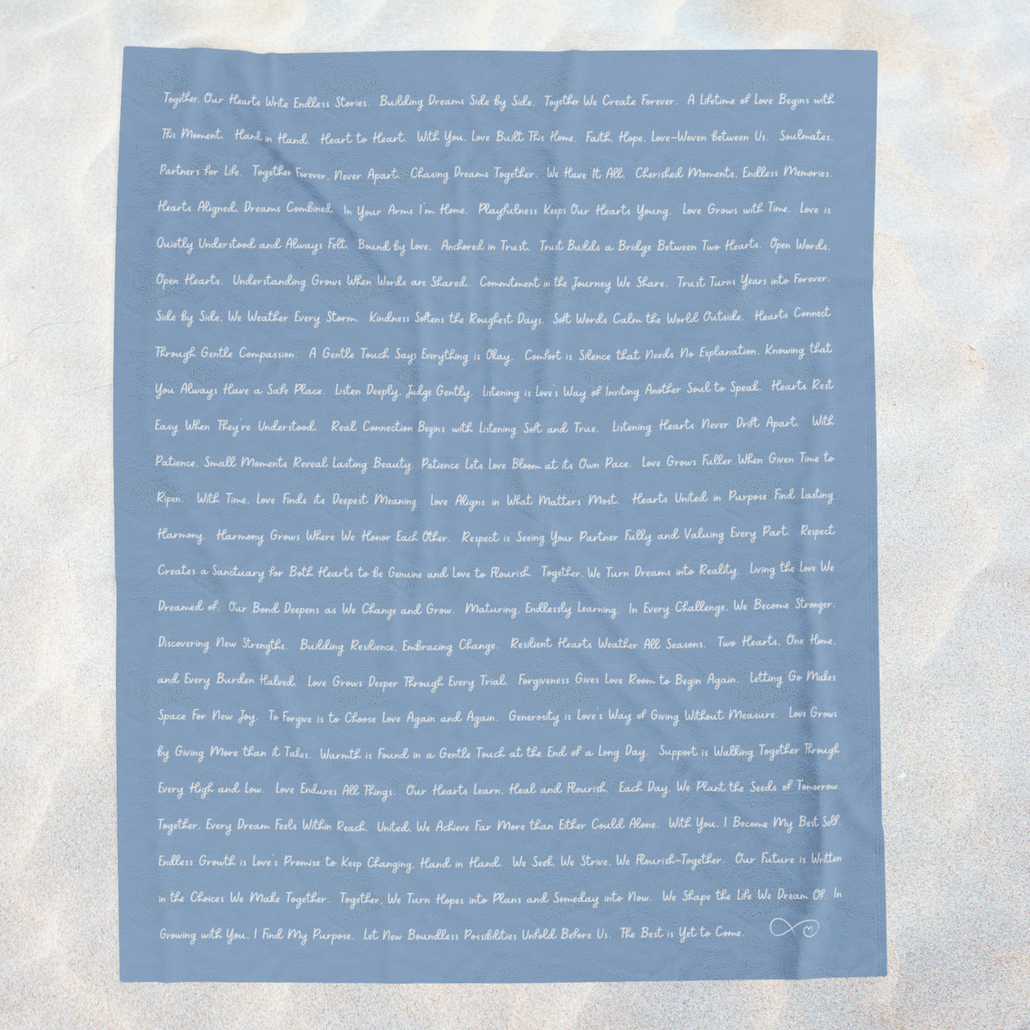 LOVE EMPOWERMENT- Soft Throw Blanket (Ocean Haze)