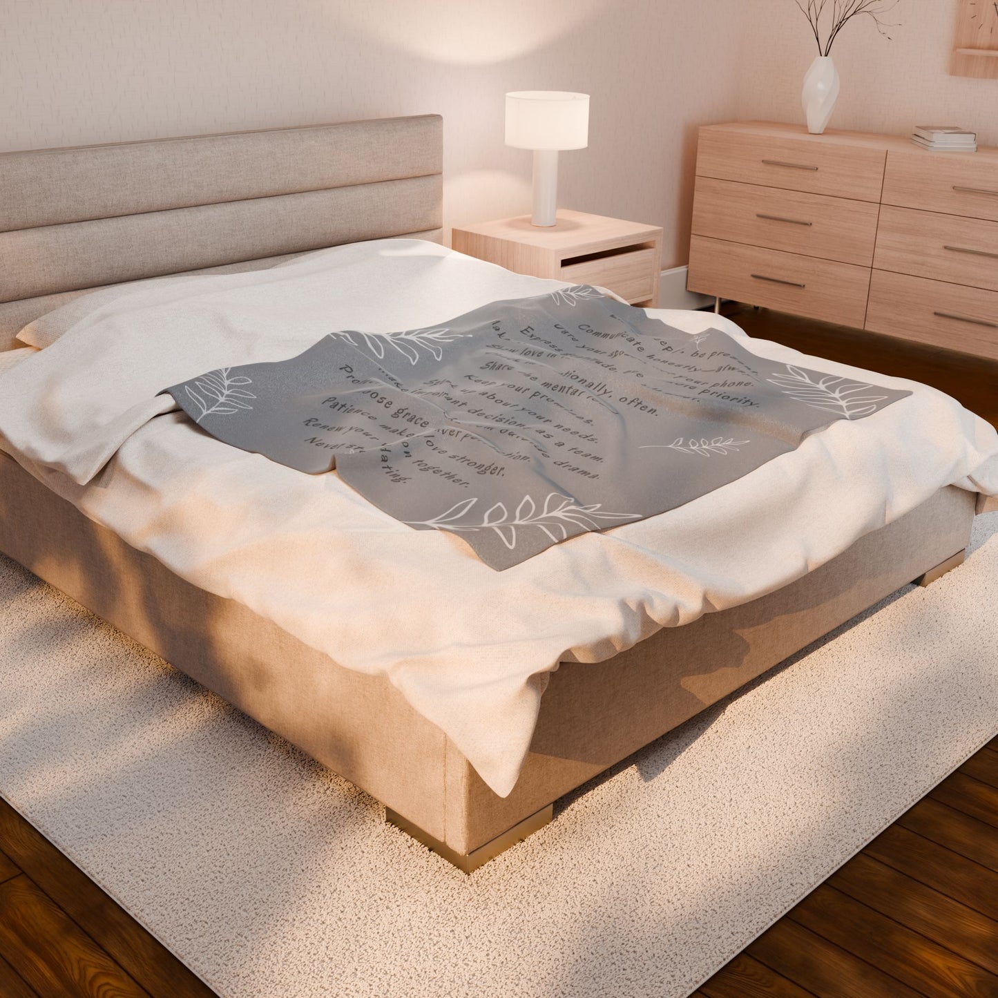 MARRIAGE TIPS- Soft Throw Blanket (Lunar Dust)