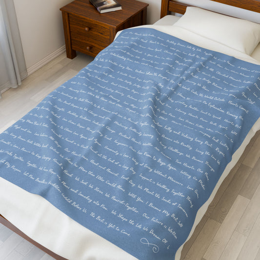LOVE EMPOWERMENT- Soft Throw Blanket (Ocean Haze)