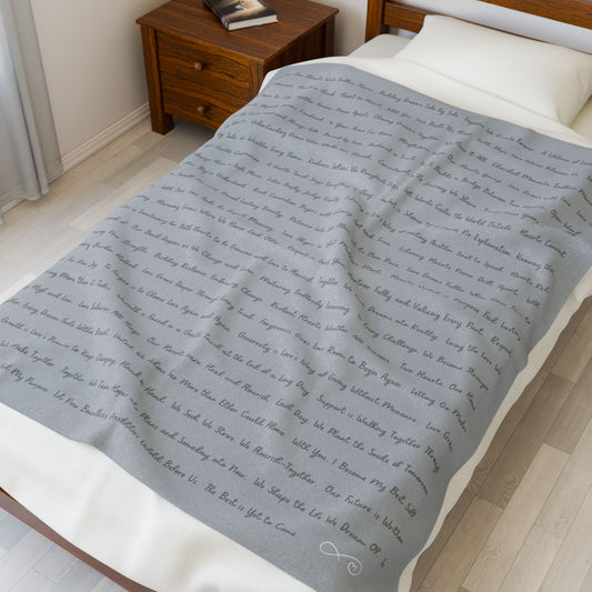 LOVE EMPOWERMENT- Soft Throw Blanket (Lunar Dust)