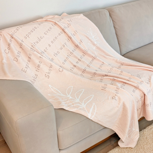 MARRIAGE TIPS- Soft Throw Blanket (Warm Sand)