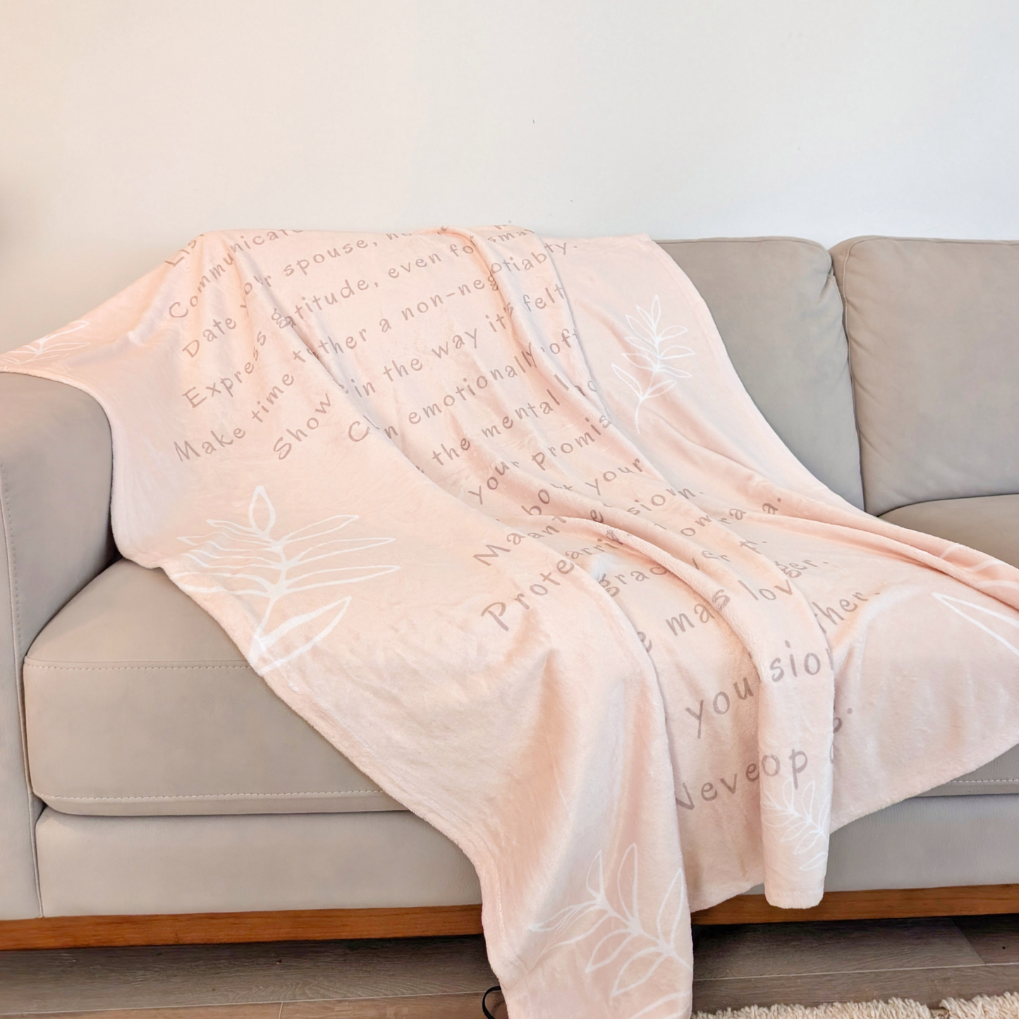 MARRIAGE TIPS- Soft Throw Blanket (Warm Sand)