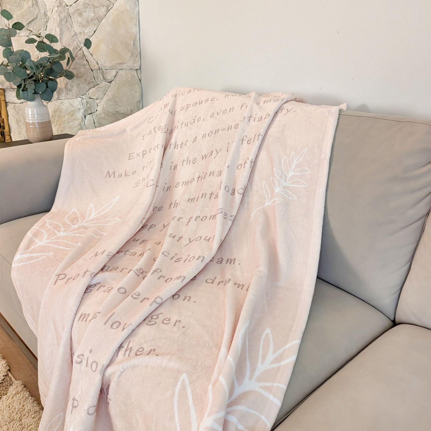 MARRIAGE TIPS- Soft Throw Blanket (Warm Sand)