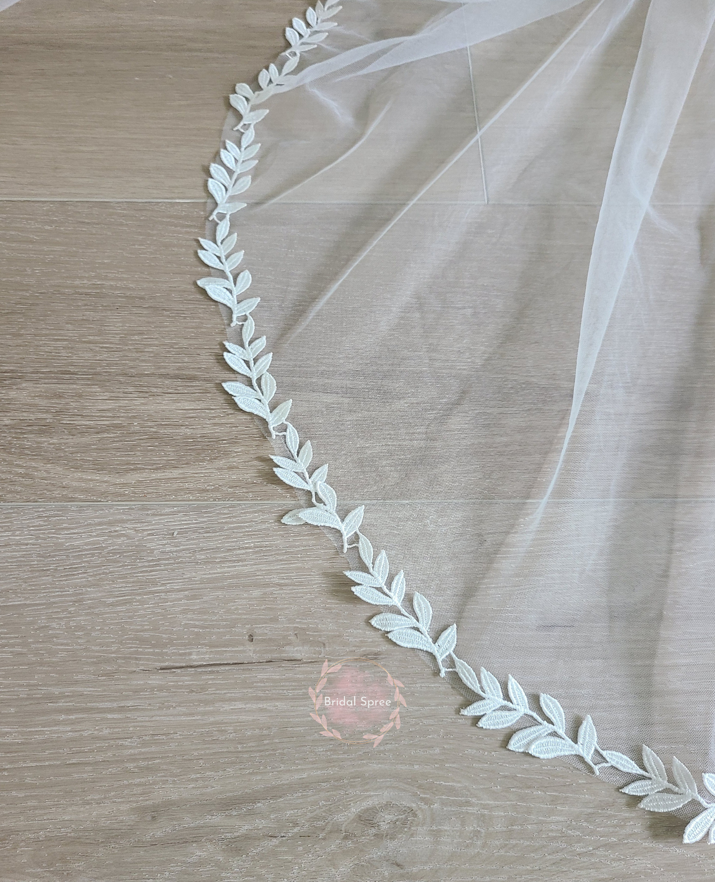 Boho Lace Fingertip Waist Veil sold by Bridal spree canada usa