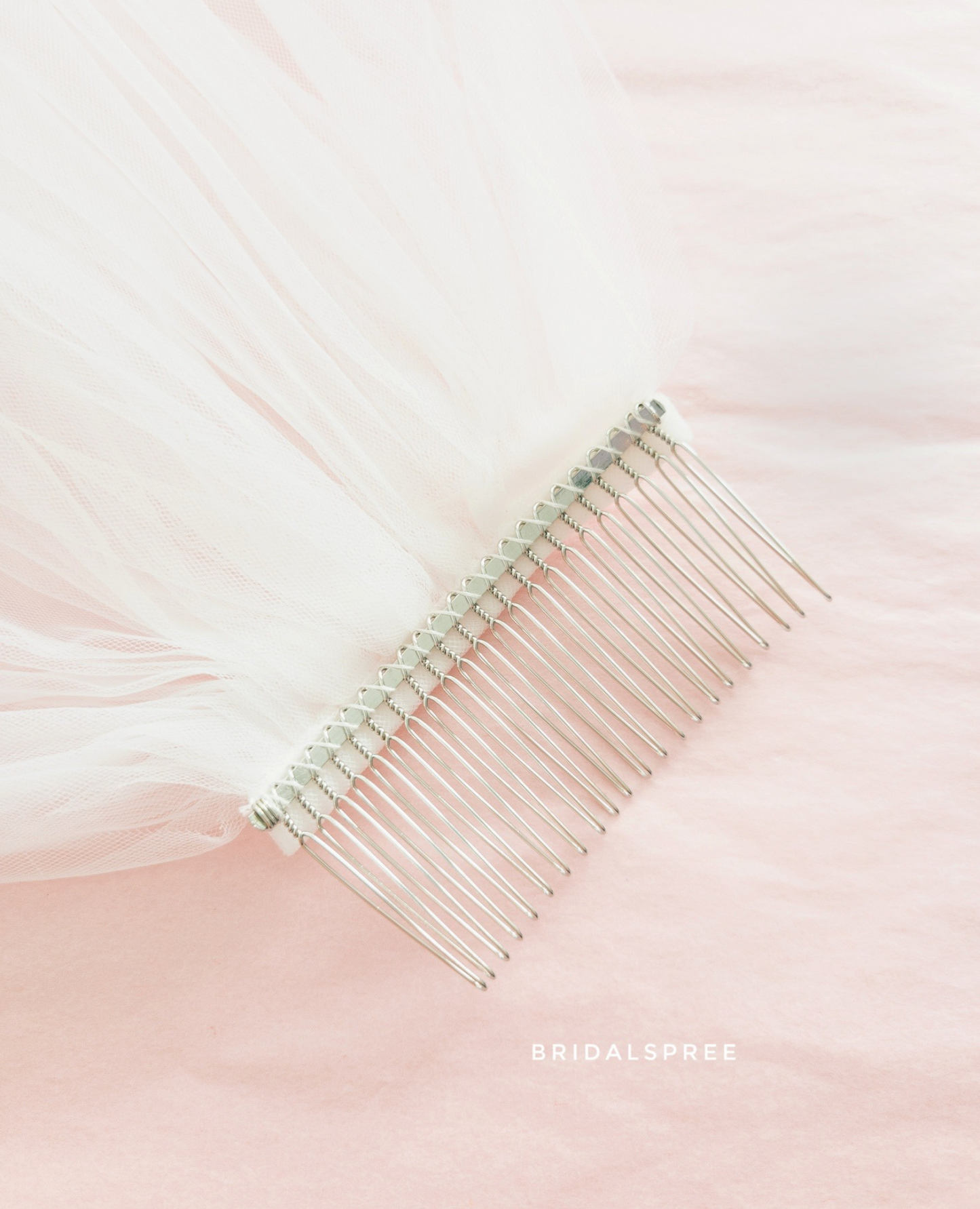 veil with high quality metal comb sold by bridal spree canada usa