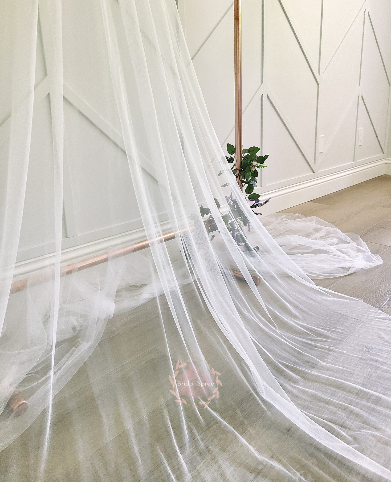 Plain Long Cathedral Veil White from Bridal Spree Veil Canada USA