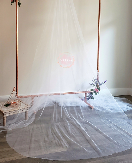 Plain Long Cathedral Veil White from Bridal Spree Veil Canada USA