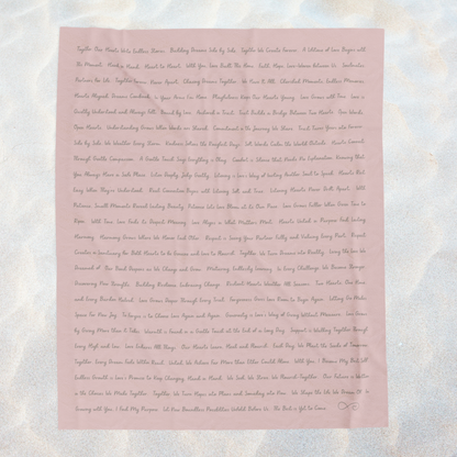 LOVE EMPOWERMENT- Soft Throw Blanket (Blossom Blush)