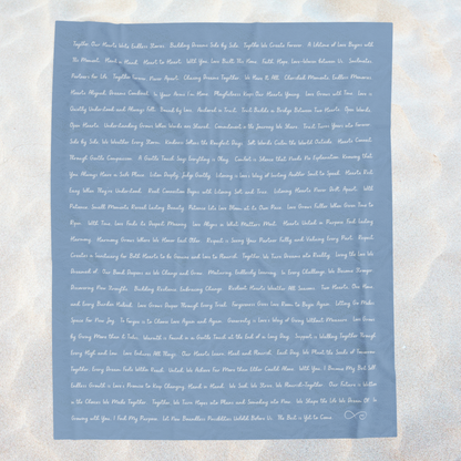 LOVE EMPOWERMENT- Soft Throw Blanket (Ocean Haze)