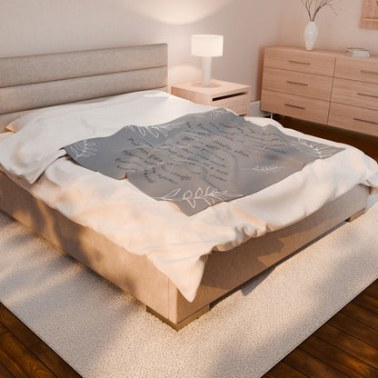 MARRIAGE TIPS- Soft Throw Blanket (Lunar Dust)
