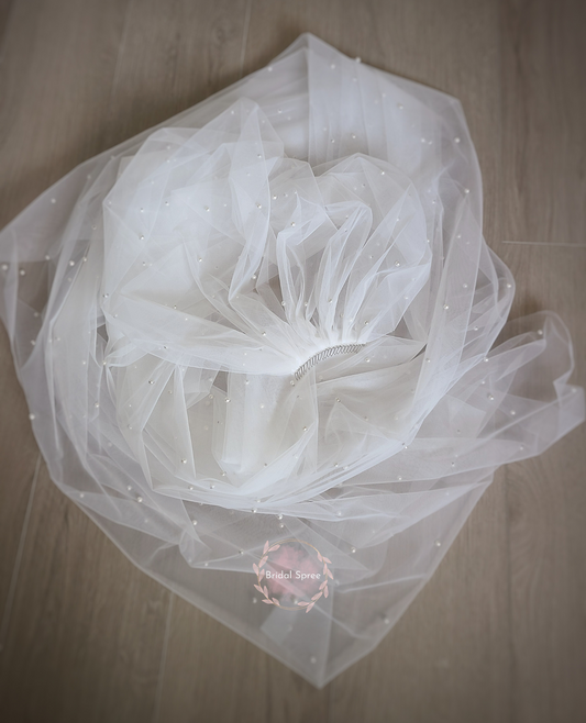 Pearl Chapel Veil sold by Bridal Spree Wedding Veil Store 