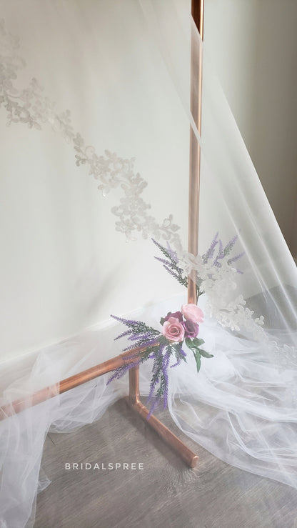 Bridal Spree's luxuriously soft and sheer wedding veil